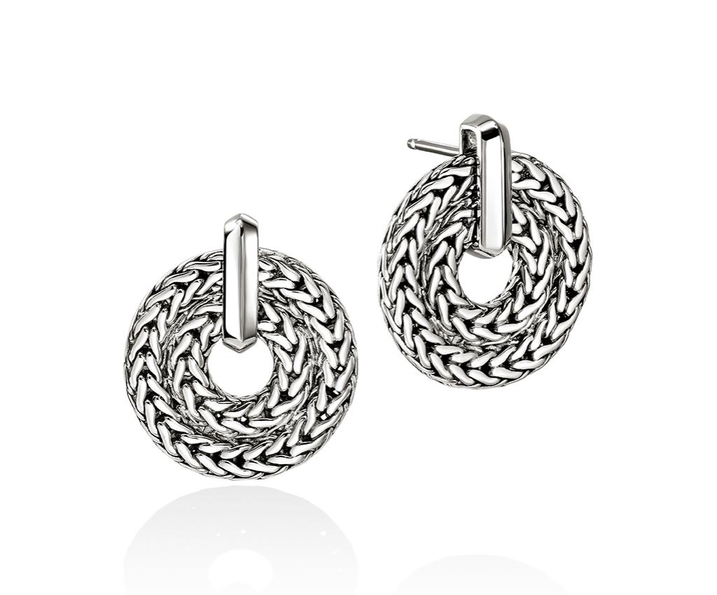 Icon Link Silver Earrings